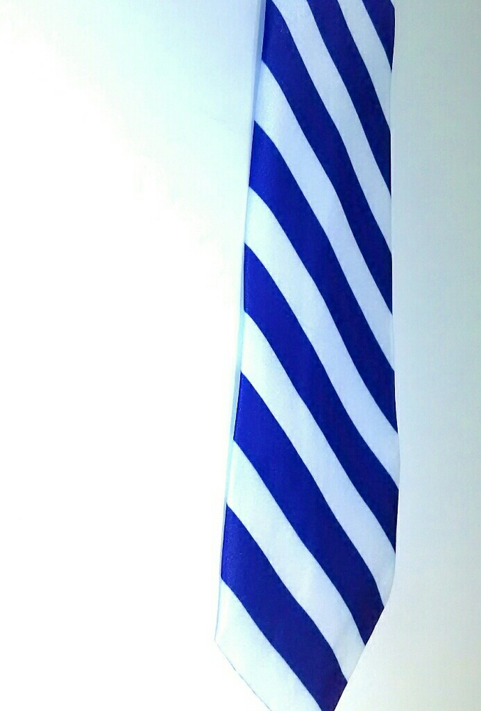 Blue Peppermint stripes tie